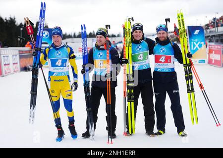 Sweden S Relay Team Sebastian Samuelsson Left Martin Ponsiluoma 2nd