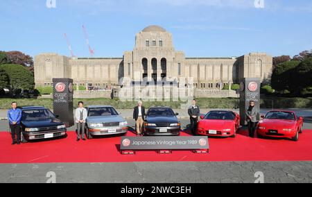 Japan Year 1990 Honda NSX Sport Car Silhouette Outlined On The Blue