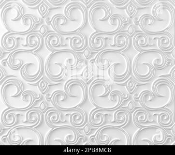 Damask Seamless Pattern Stock Photo Alamy