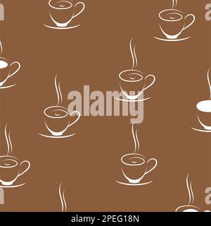 Hot Coffee Cup Background Vektor Illustration Stock Vector Image Art