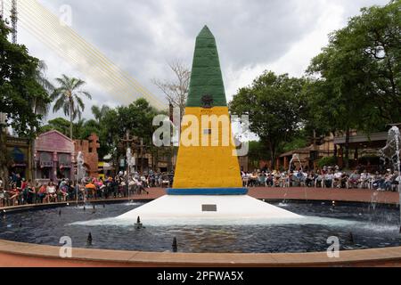 The Triple Frontier Tri Border Area Along The Junction Of Paraguay