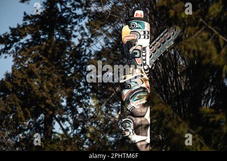 First Nations Totem Poles Representing Craftsmanship And Unique Culture