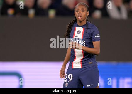 WOLFSBURG Manssita Traore Of Paris Saint Germain Women During The