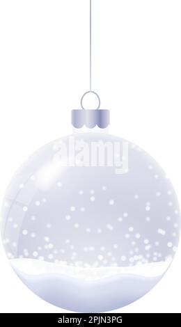 Christmas Snowglobe Icon Realistic Style Stock Vector Image Art Alamy