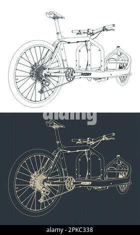 Stylized Isometric Illustration Drawings Of City Bus Stock Vector Image