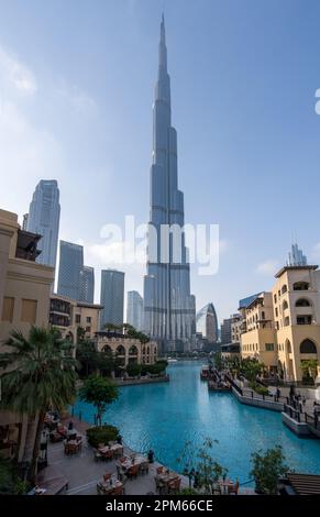 Dubai UAE 2 April 2023 Burj Al Arab Behind Marsa Al Arab Hotels In