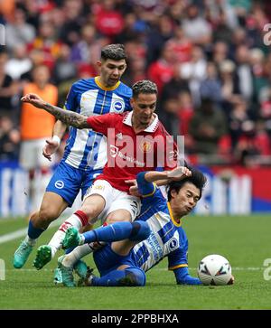 Manchester United S Antony Collides With Brighton And Hove Albion S