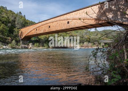 The Bridgeport Covered Bridge Is A Historic Landmark In South Yuba