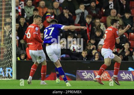 George Hirst 27 Of Ipswich Town Is Fouled By Alfie Jones 5 Of Hull