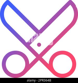 Scissors Pixel Art Isolated Vector Illustration Stock Vector Image