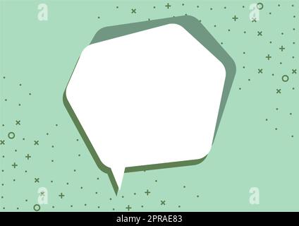 Blank Speech Circle Bubble Chat In White Background Comic Speech Round