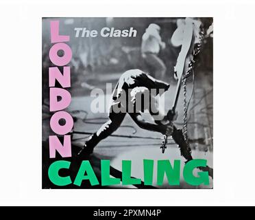 The Clash London Calling Vintage Vinyl Album Cover Stock Photo Alamy