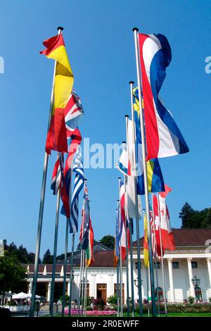 Flags In The Spa Park In Baden Baden Black Forest Baden Wuerttemberg