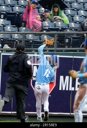 Kansas City Royals Maikel Garcia Scores On A Triple By Bobby Witt Jr