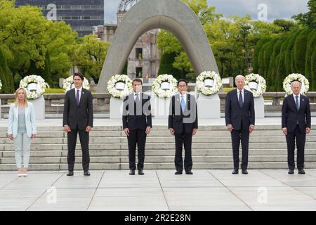 G Leaders At The Peace Memorial Park Where They Laid Wreaths At The