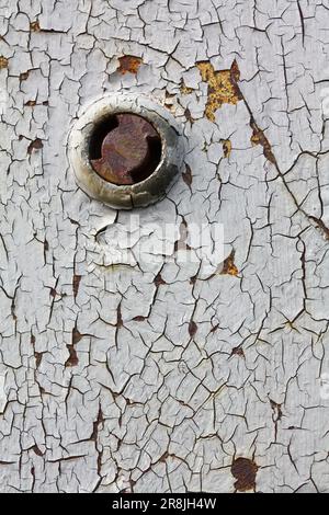 Old Paint Peeling Off Of Rusted Metal Surface Stock Photo Alamy