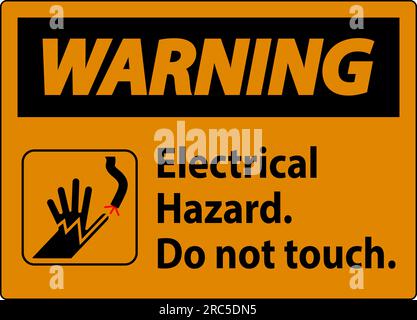 Warning Sign Electrical Hazard Do Not Touch Sit Or Climb On This Box