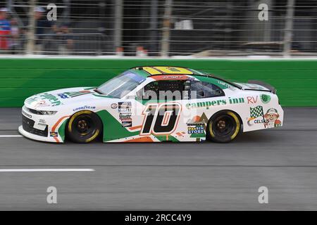 Justin Haley Races Through Turn During The Nascar Xfinity Series Auto