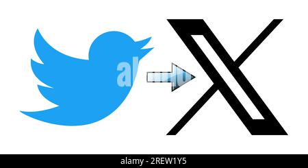 July 24 2023 Twitter Owner Elon Musk Changed The Twitter Logo From A