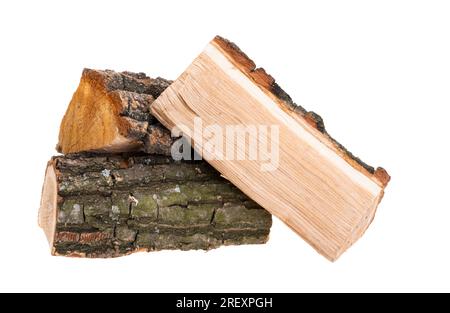 Chopped Firewood Isolated On White Background Stock Photo Alamy