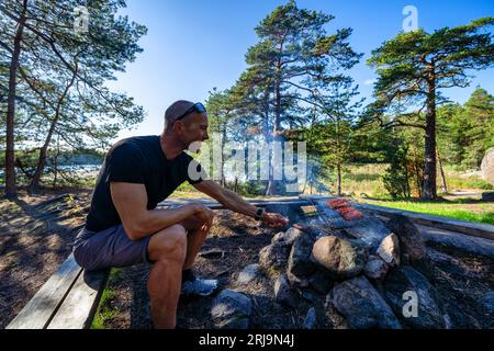 Grilling Time Grill Stock Photo Alamy