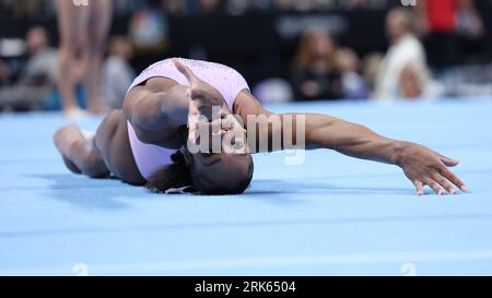 August Gymnast Shilese Jones During Podium Training At The U