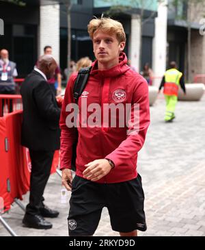 Mads Roerslev Of Brentford Arrives At The Gtech Community Stadium Prior