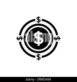 Cash And Funds Line Icon Outline Symbol Vector Illustration Concept