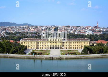 High Angle View Of Palace Schonbrunn Palace Vienna Austria Stock