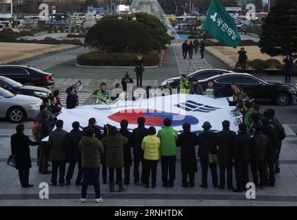 Protest In Support Of Impeached President In South Korea Supporters Of