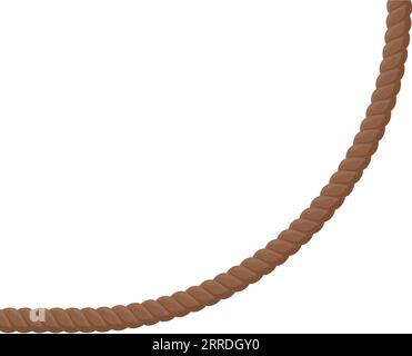 Brown Rope Corner Border Stock Vector Image Art Alamy