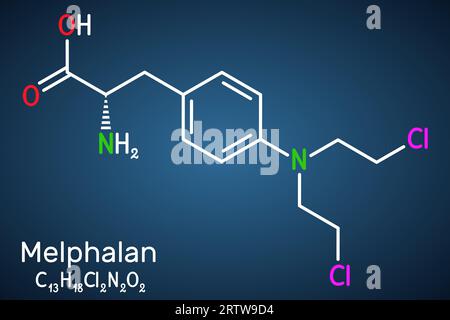 Melphalan Molecule It Is Chemotherapy Medication Alkylating