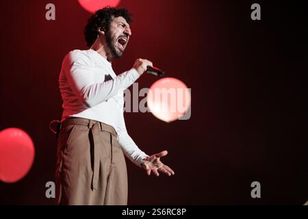 The Singer Marwan During A Concert The Inverfest At The Movistar Arena