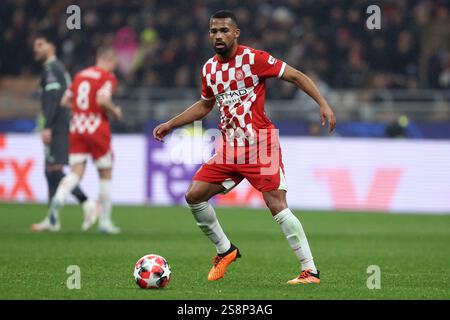 Yangel Herrera Of Girona FC During The La Liga EA Sports Match Between