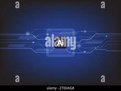 Android Robot With Artificial Intelligence Prompt Typography Background