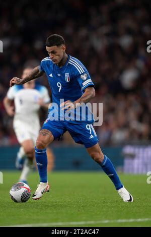 London England Gianluca Scamacca Italy During The Uefa