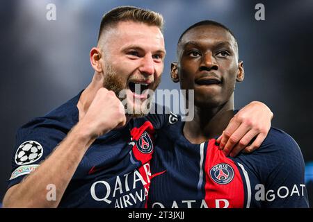 Paris France Randal Kolo Muani Of Psg Celebrates His Goal