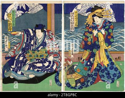 Utagawa Kunisada II Actors Sawamura Tanosuke III As Inosuke S Wife