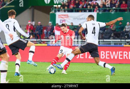 Marcel Sabitzer Aut Scores Shoots Goal Tor Treffer Torschuss