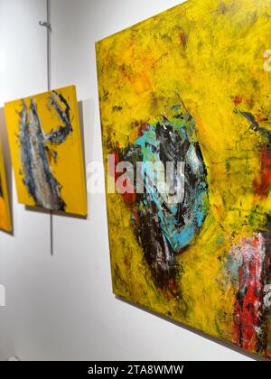 Formas Art Exhibition By Painter Pablo Montesinos In Centro Civico