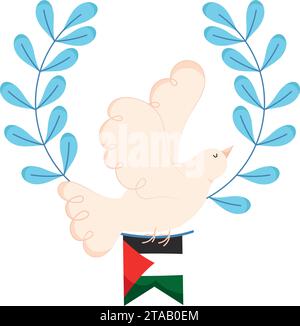 Palestine Peace Dove Stock Vector Image Art Alamy