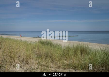 Leerer Strand FKK Strand Westlich Von Bansin Usedom Mecklenburg