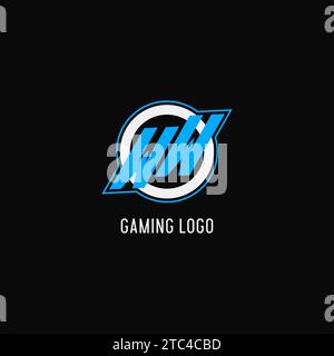 WW Initial Esport Logo With Simple Shield Design Style Vector Graphic