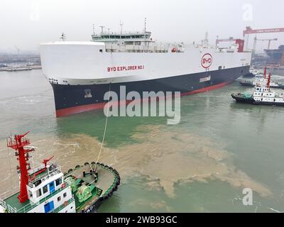 Yantai China January The Large Car Carrier Byd Explorer