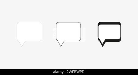 Silhouette Square Dialog Box Design Stock Vector Image Art Alamy