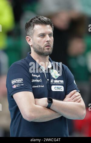 Coach Michal Winiarski Of Aluron CMC Warta Zawiercie Seen During The