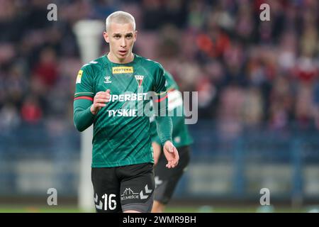 Krakow Poland Rd Feb Maciej Kikolski Of Gks Tychy Seen In