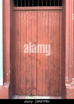 Old Grungy Destroyed Background Of A Red Brick Wall Texture Stock Photo