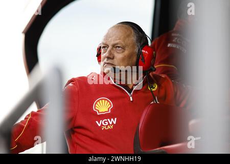 Bahrain 02nd Mar 2024 VASSEUR Frederic Fra Team Principal