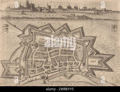 Map Of Venlo Nicolaes Van Geelkercken 1653 1672 Print Map Of Venlo